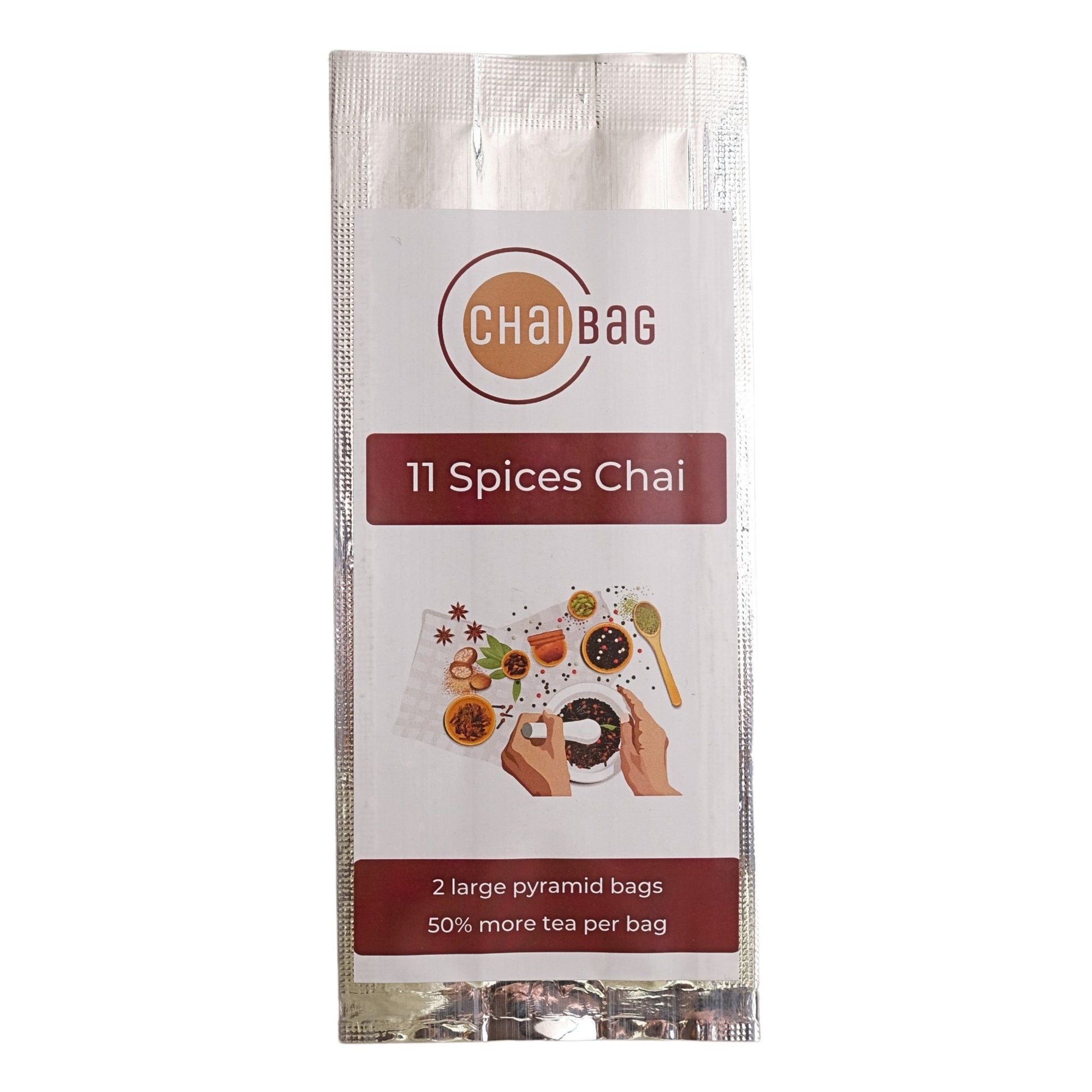 Saffron Masala Chai with 11 Spices and Dirty Chai samples - ChaiBag